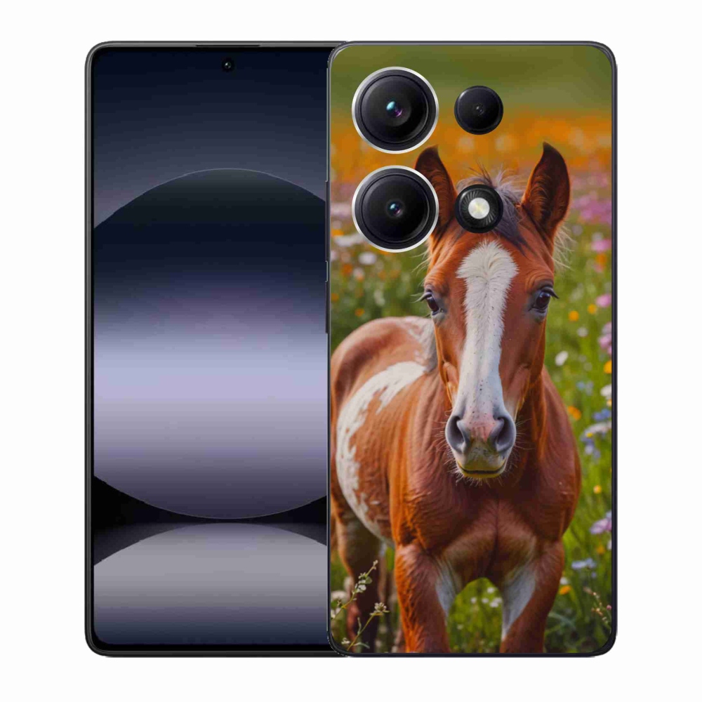 Gél borító mmCase a Xiaomi Redmi Note 14S-hez - aranyos csikó