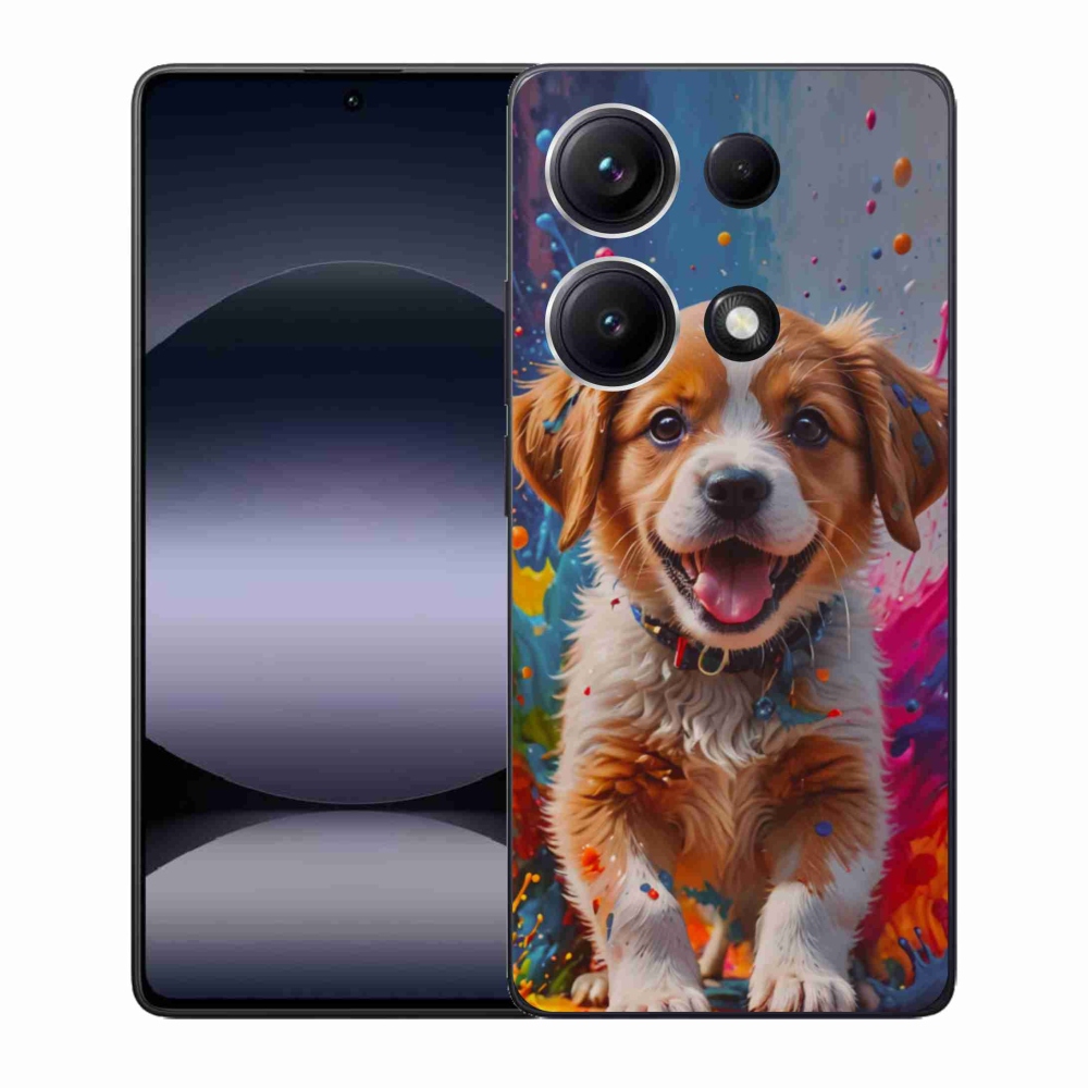 Gél borító mmCase a Xiaomi Redmi Note 14S-hez - aranyos kiskutya 3