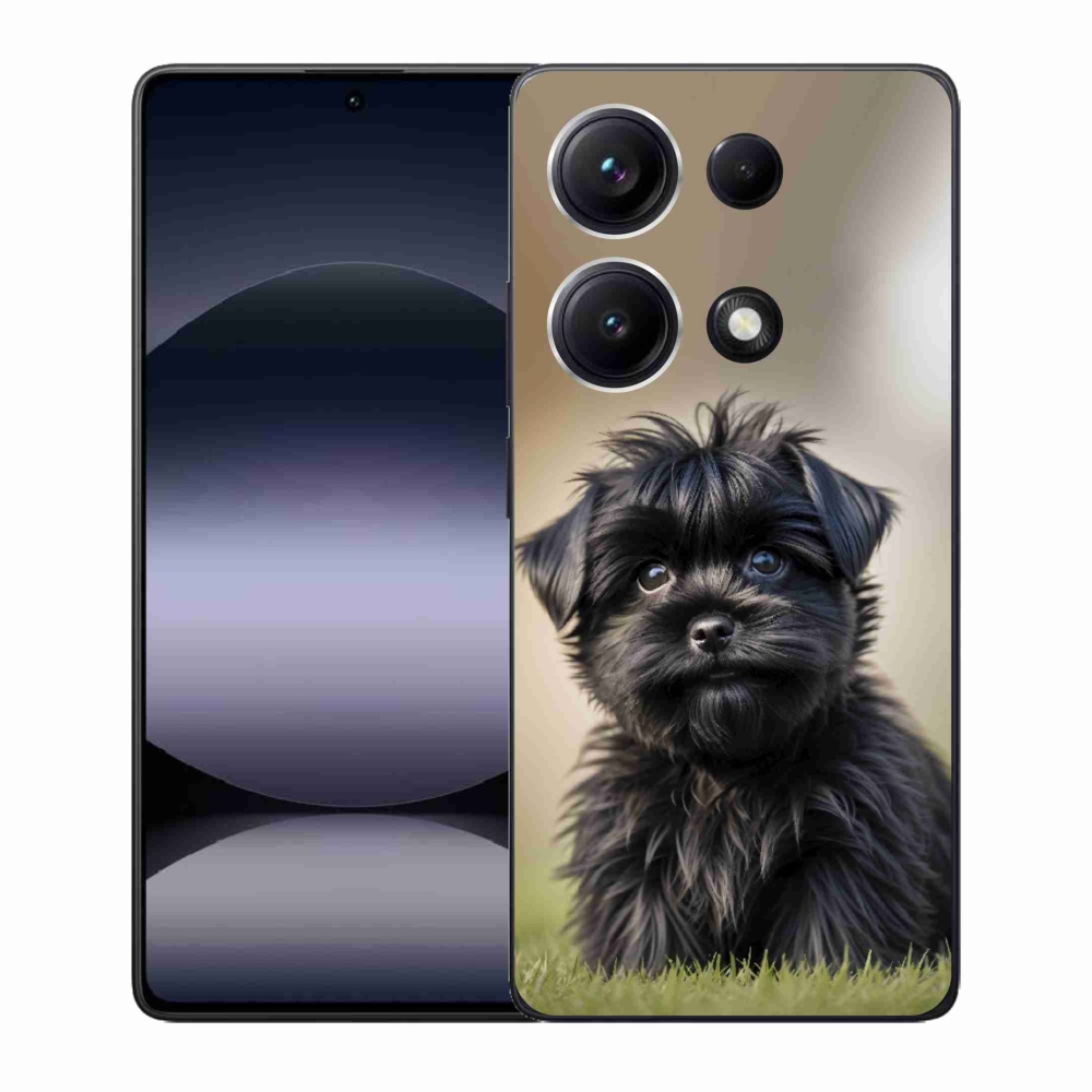 Gél borítás mmCase a Xiaomi Redmi Note 14S-hez - aranyos fekete kutya