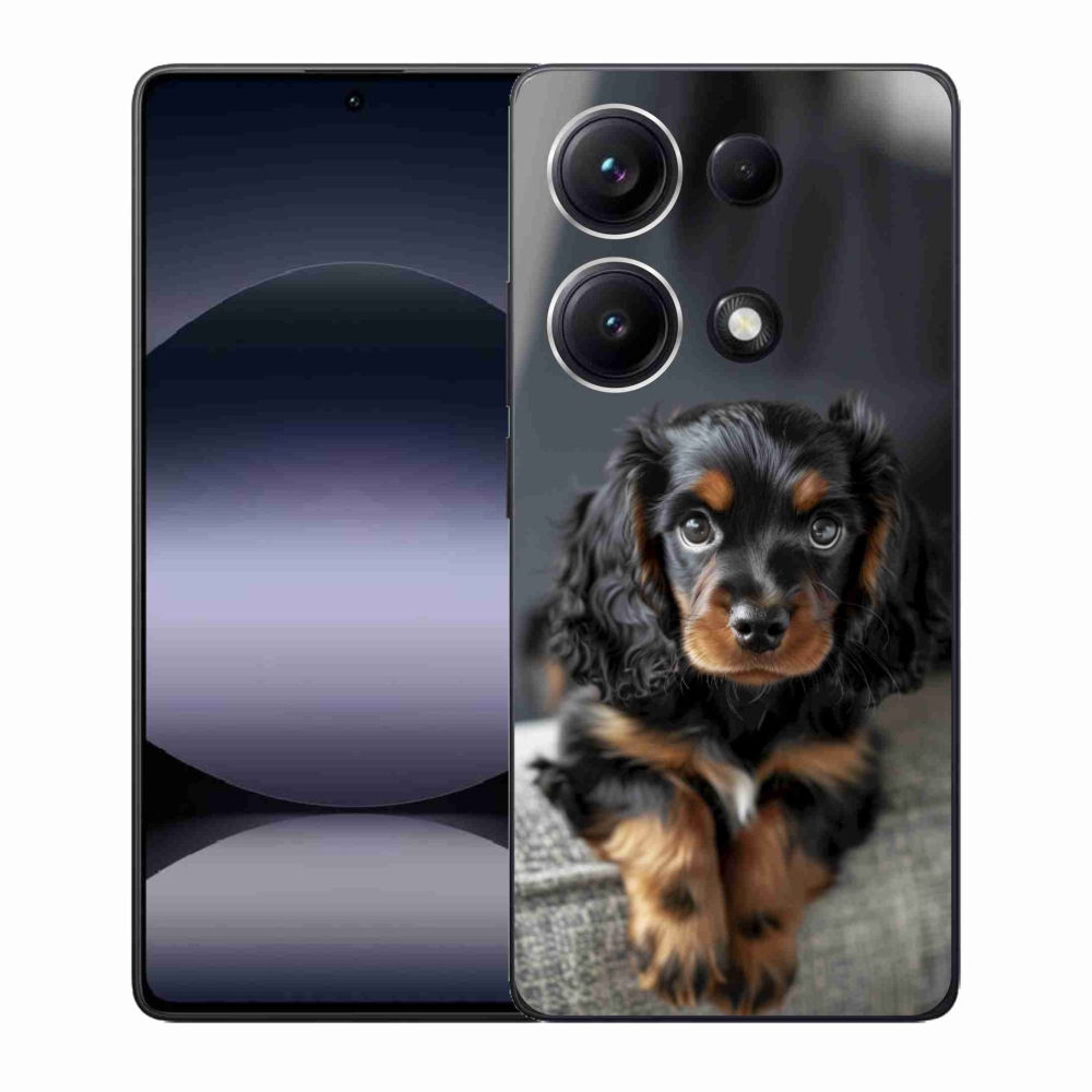 Gél borítás mmCase a Xiaomi Redmi Note 14S-hez - aranyos hosszú szőrű tacskó