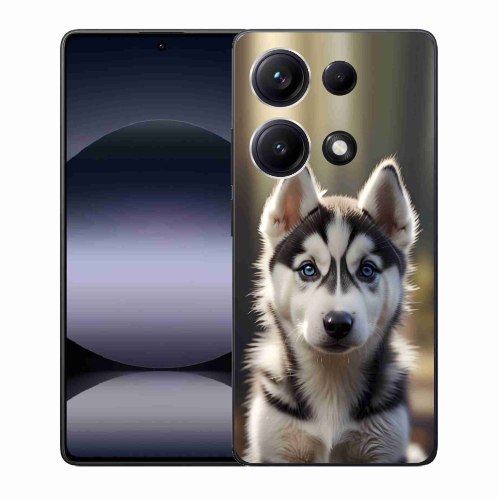 Gél borító mmCase a Xiaomi Redmi Note 14S-hez - aranyos szibériai husky