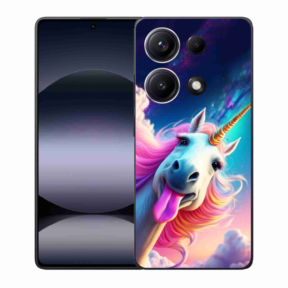 Gél borítás mmCase a Xiaomi Redmi Note 14S-hez - őrült egyszarvú