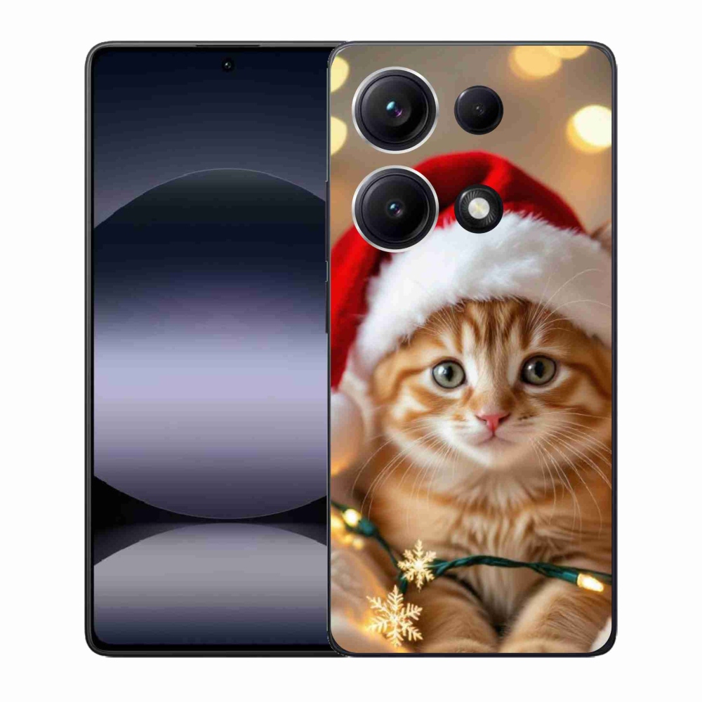 Gél borító mmCase a Xiaomi Redmi Note 14S-hez - Karácsonyi cica