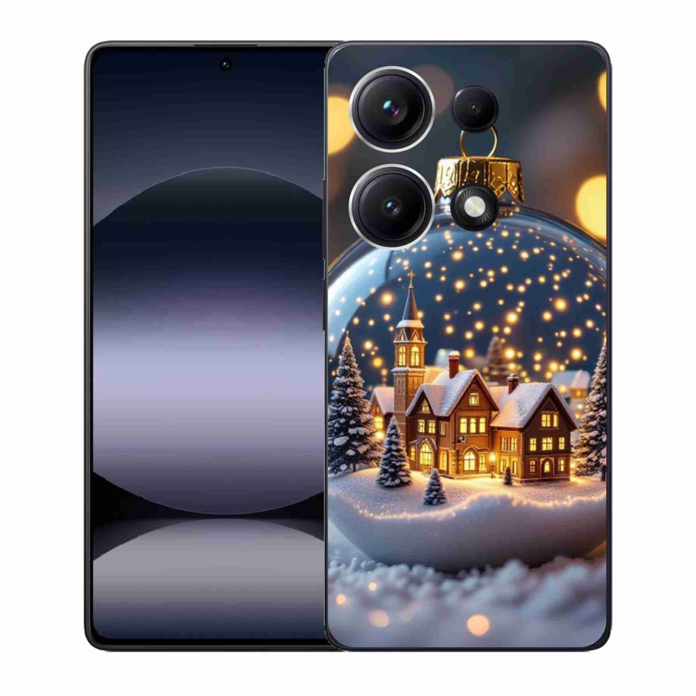 Gél borító mmCase a Xiaomi Redmi Note 14S-hez - karácsonyi golyók 4