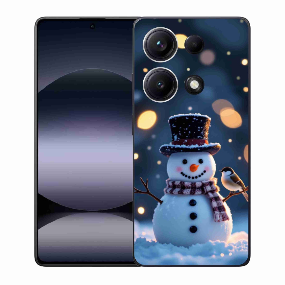 Gél borítás mmCase a Xiaomi Redmi Note 14S-hez - karácsonyi hóember