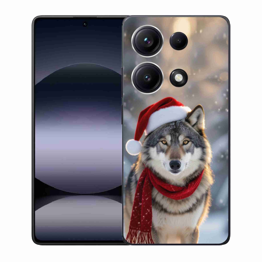 Gél borítás mmCase a Xiaomi Redmi Note 14S-hez - Karácsonyi farkas