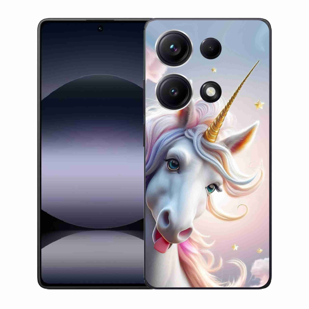 Gél borítás mmCase a Xiaomi Redmi Note 14S-hez - vidám egyszarvú