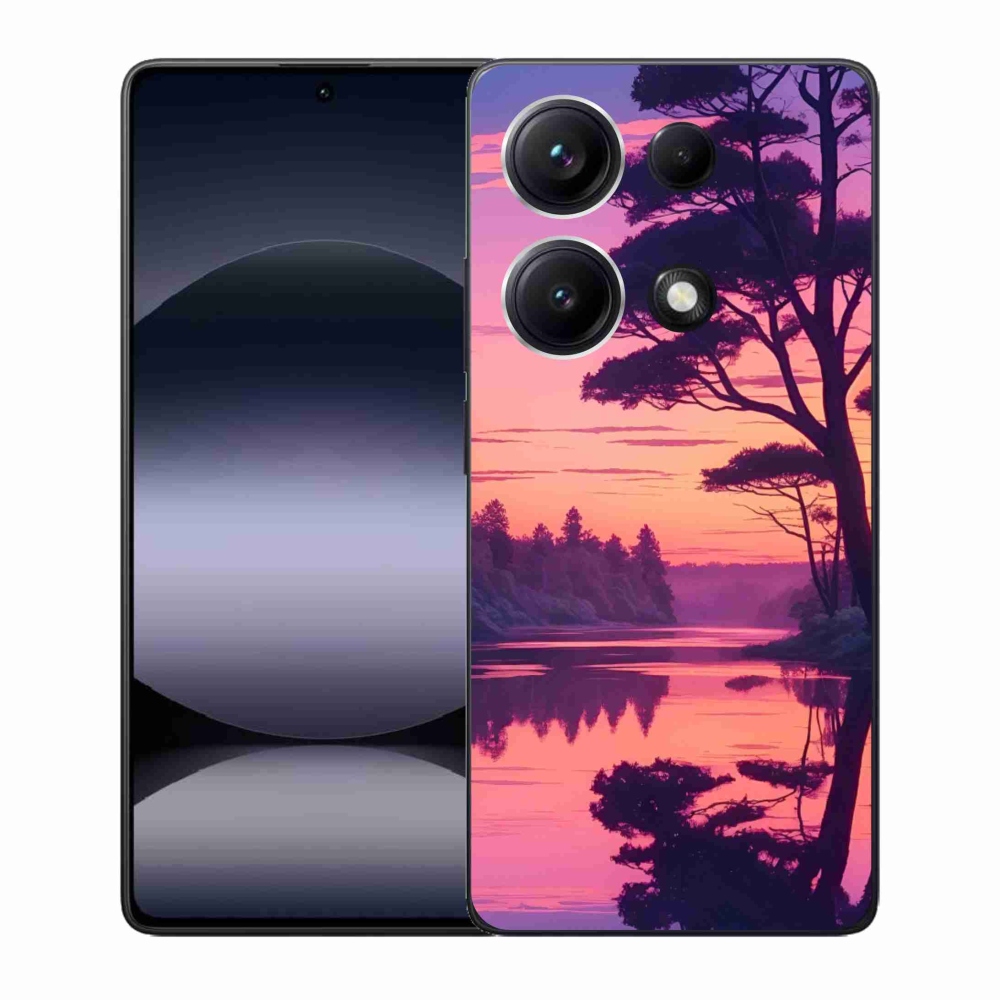 Gél borítás mmCase a Xiaomi Redmi Note 14S-hez - naplemente a tó felett