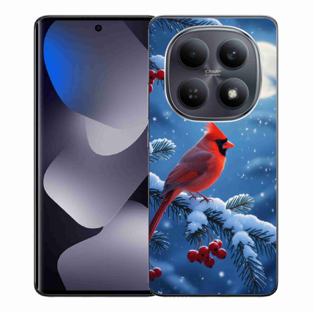 Gél borítás mmCase a Xiaomi Redmi Note 15 4G/5G/Poco M8 5G számára - bíborvörös színű