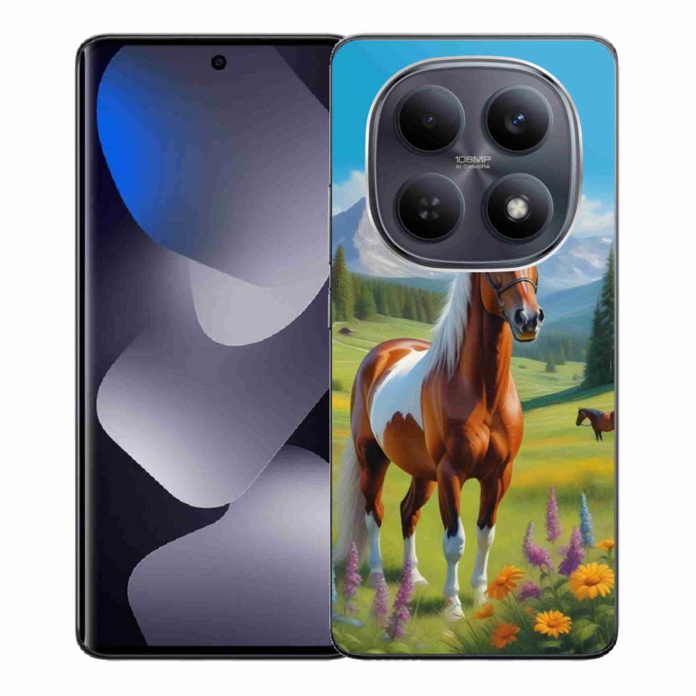 Gél borítás mmCase a Xiaomi Redmi Note 15 4G/5G/Poco M8 5G számára - ló a réten