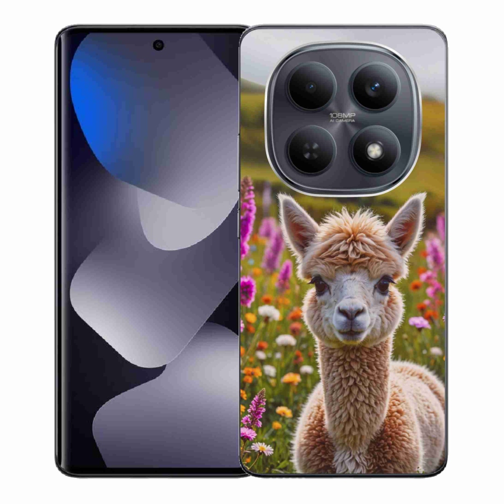 Gél borítás mmCase a Xiaomi Redmi Note 15 4G/5G/Poco M8 5G számára - láma a réten