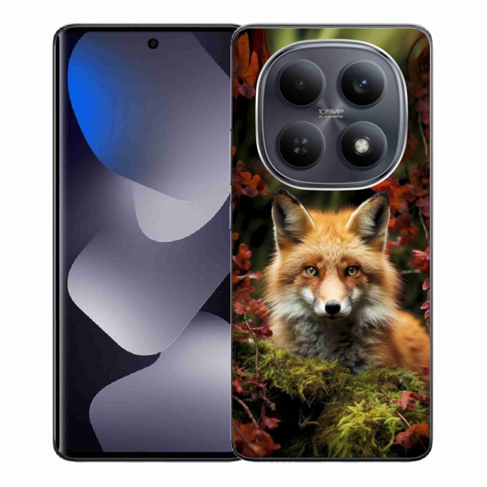 Gél borítás mmCase a Xiaomi Redmi Note 15 4G/5G/Poco M8 5G számára - róka az erdőben