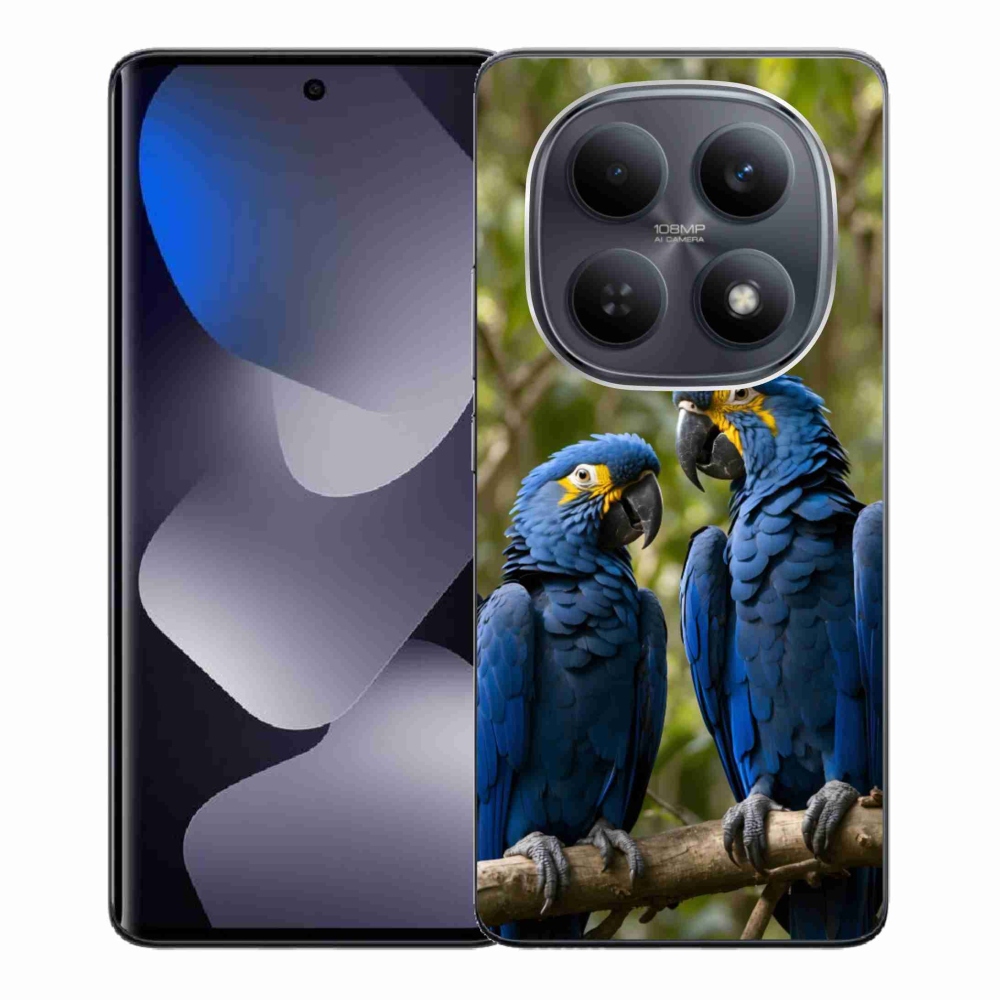 Gél borítás mmCase a Xiaomi Redmi Note 15 4G/5G/Poco M8 5G számára - papagáj duó