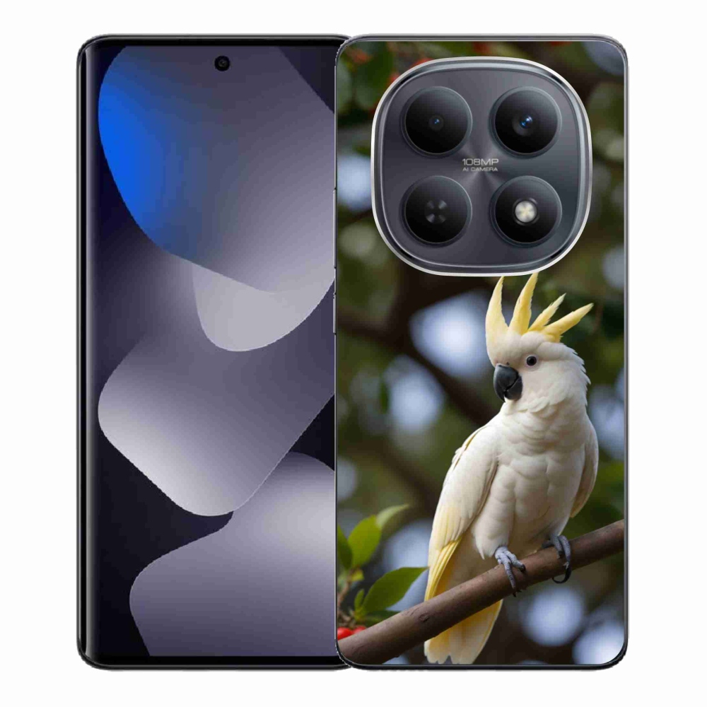 Gél borítás mmCase a Xiaomi Redmi Note 15 4G/5G/Poco M8 5G számára - papagáj kakadu 3