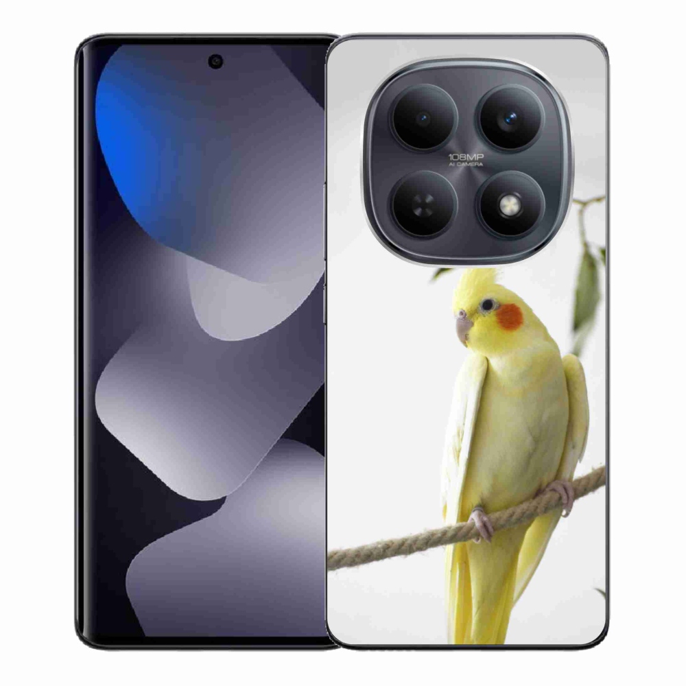 Zselés borítás mmCase a Xiaomi Redmi Note 15 4G/5G/Poco M8 5G számára - papagáj korallszín