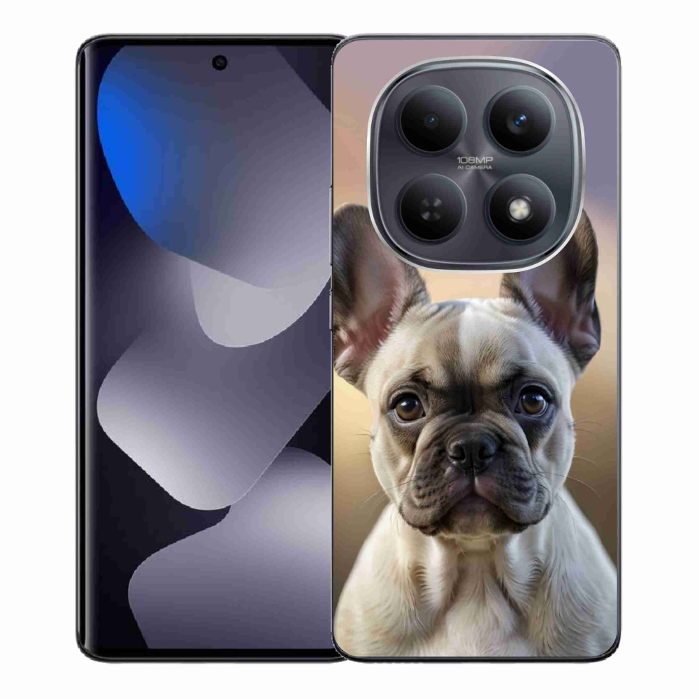 Gél borító mmCase a Xiaomi Redmi Note 15 4G/5G/Poco M8 5G számára - aranyos francia bulldog
