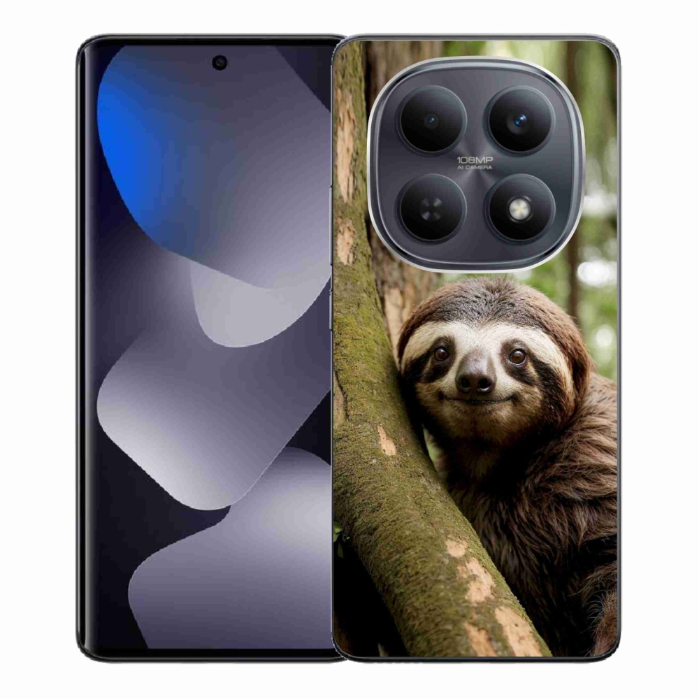 Gél borítás mmCase a Xiaomi Redmi Note 15 4G/5G/Poco M8 5G számára - mosolygó lajhár