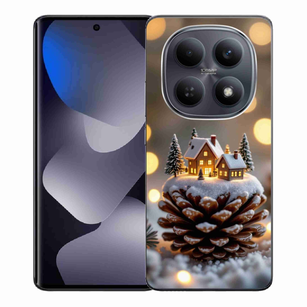 Gél borítás mmCase a Xiaomi Redmi Note 15 4G/5G/Poco M8 5G - téli falu számára