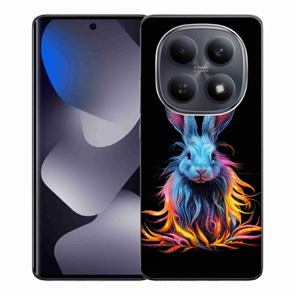 Gél borítás mmCase a Xiaomi Redmi Note 15 4G-hez - absztrakt nyúl