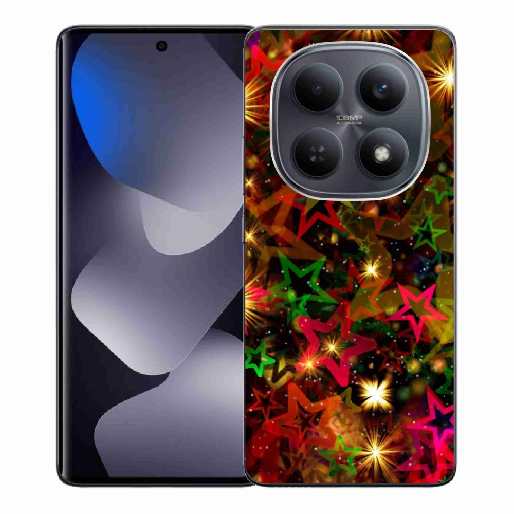 Gél borítás mmCase a Xiaomi Redmi Note 15 4G-hez - színes csillagok