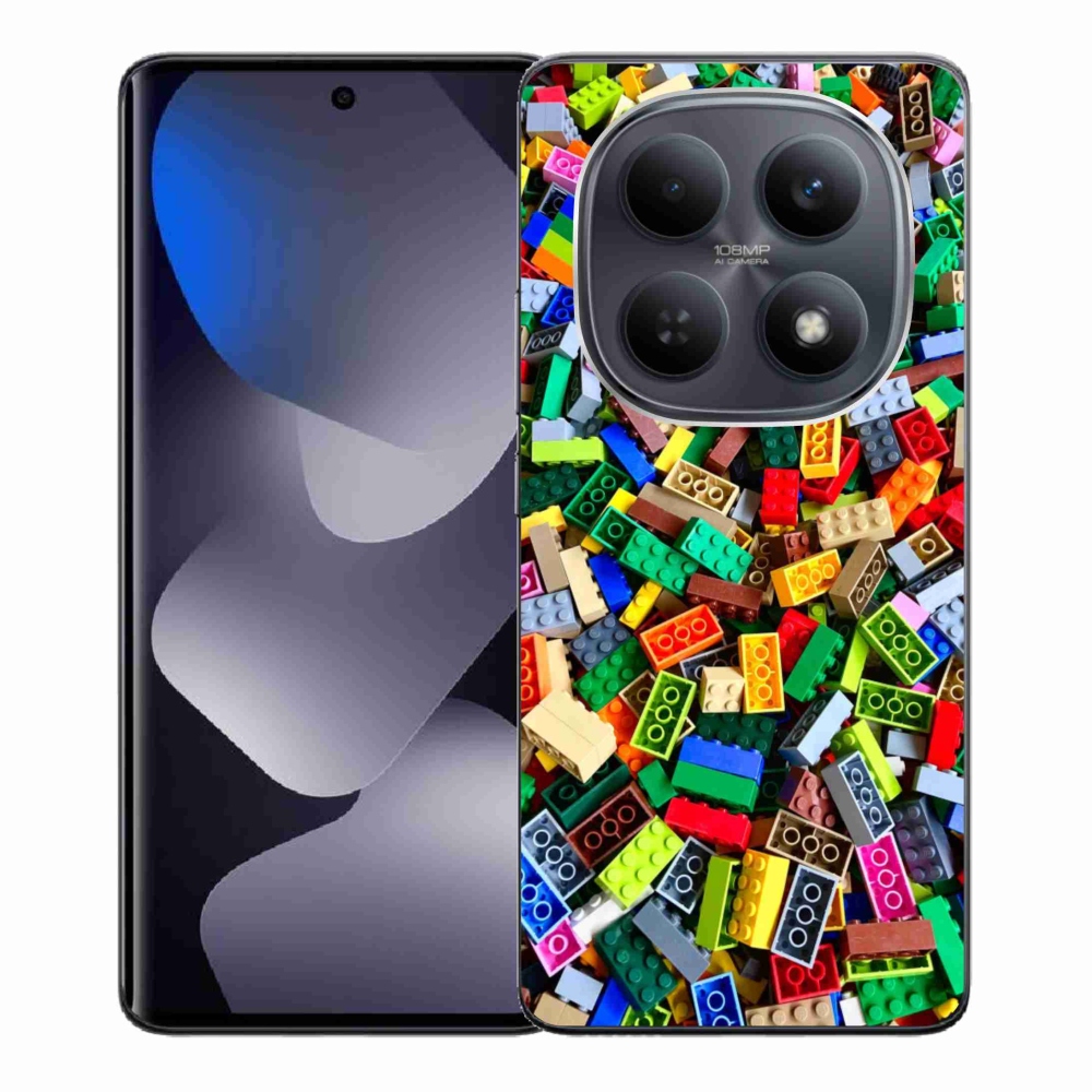 Gél borítás mmCase a Xiaomi Redmi Note 15 4G-hez - színes építőelemek