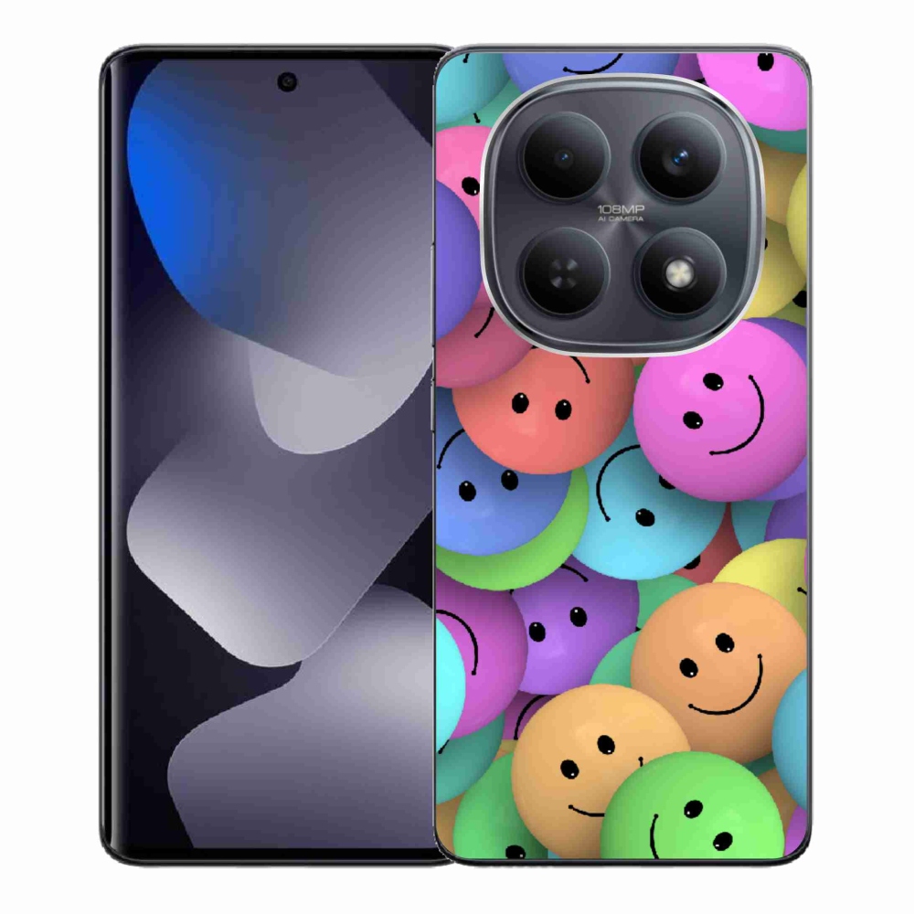 Gél borítás mmCase a Xiaomi Redmi Note 15 4G-hez - színes smiley-kkal