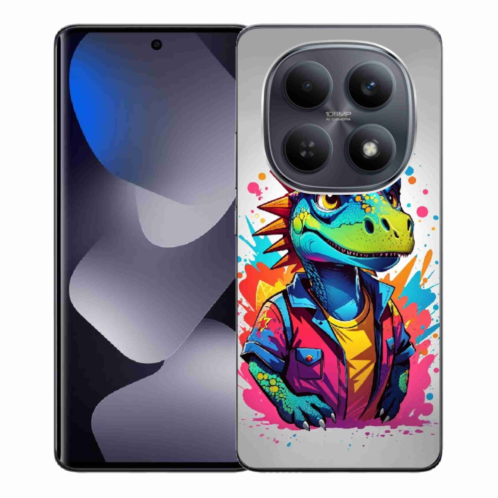 Gél borítás mmCase a Xiaomi Redmi Note 15 4G-hez - színes dinoszaurusz