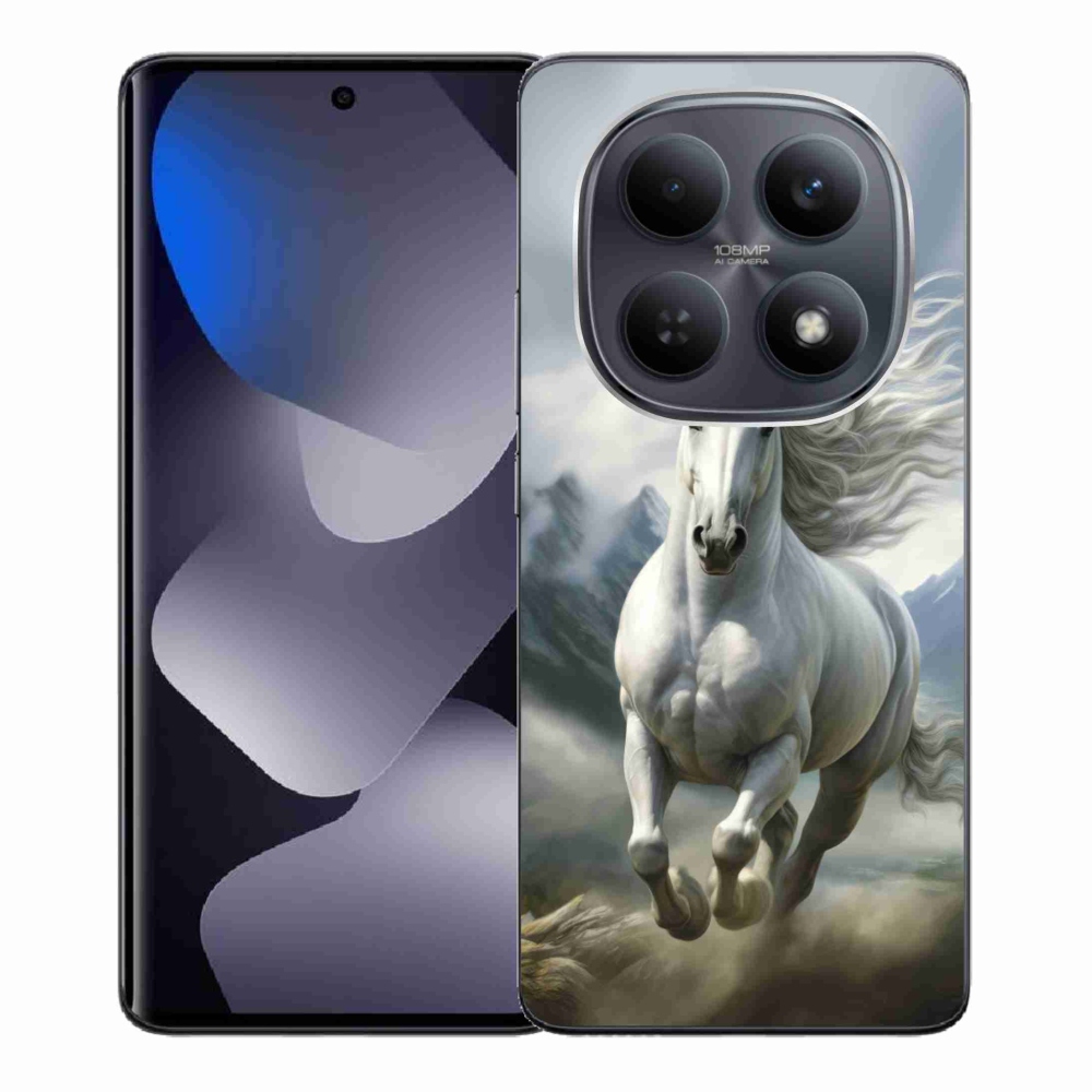 Gél borító mmCase a Xiaomi Redmi Note 15 4G - futó fehér ló 3