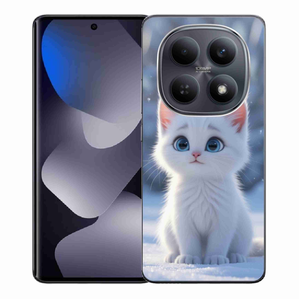 Gél borítás mmCase a Xiaomi Redmi Note 15 4G-hez - fehér cica 3