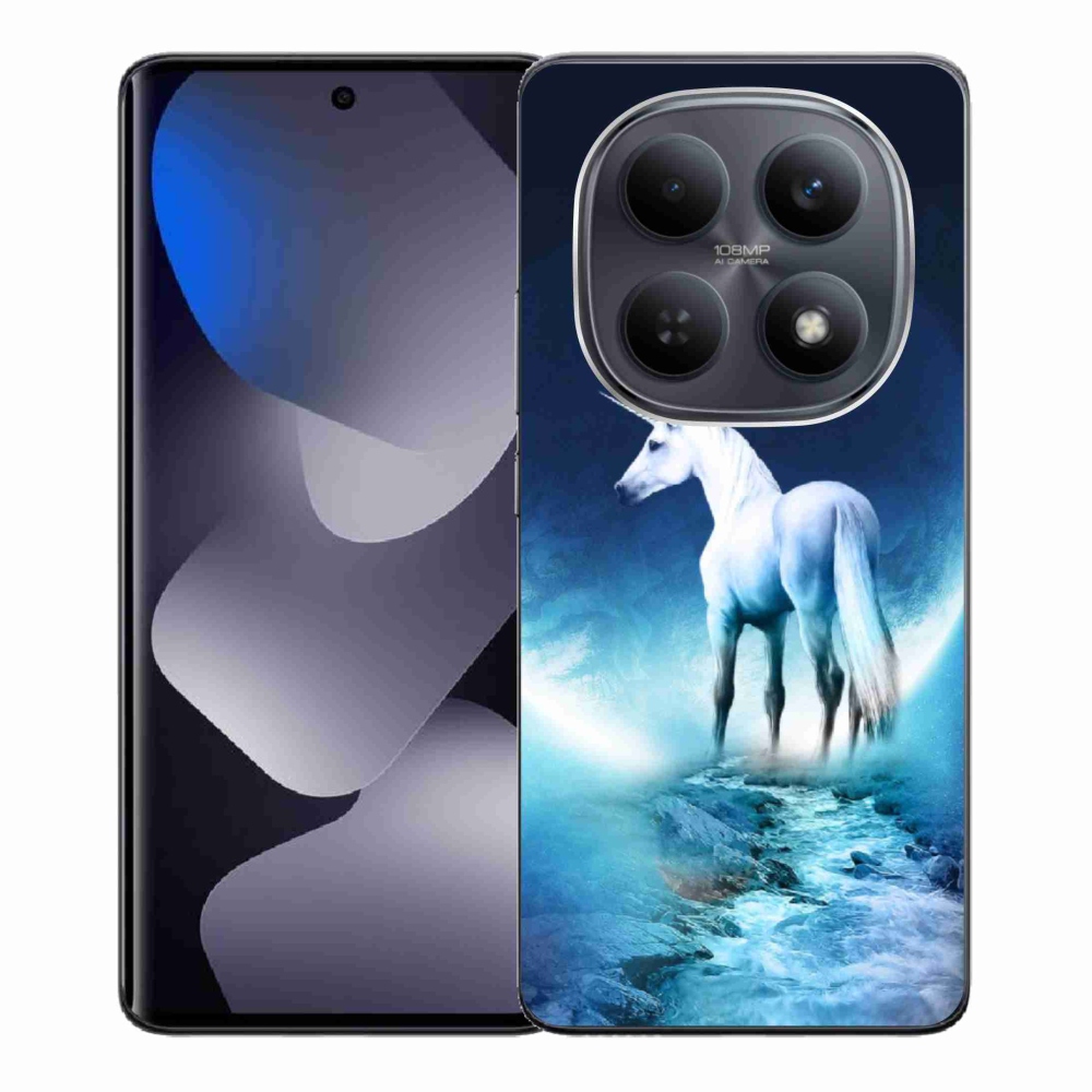 Gél borítás mmCase a Xiaomi Redmi Note 15 4G-hez - fehér egyszarvú