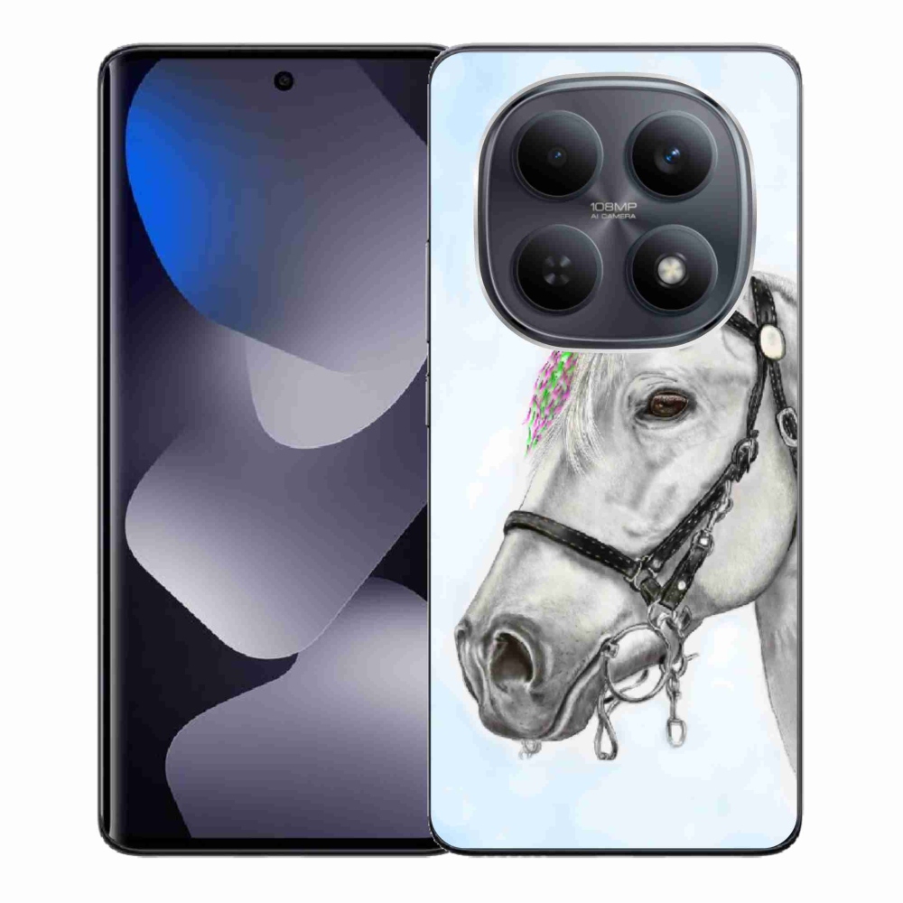 Gél borítás mmCase a Xiaomi Redmi Note 15 4G - fehér ló 1