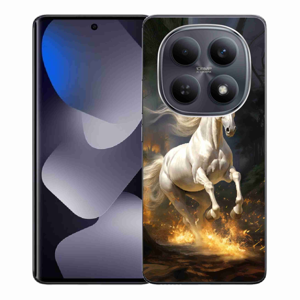 Gél borítás mmCase a Xiaomi Redmi Note 15 4G-hez - fehér ló 2