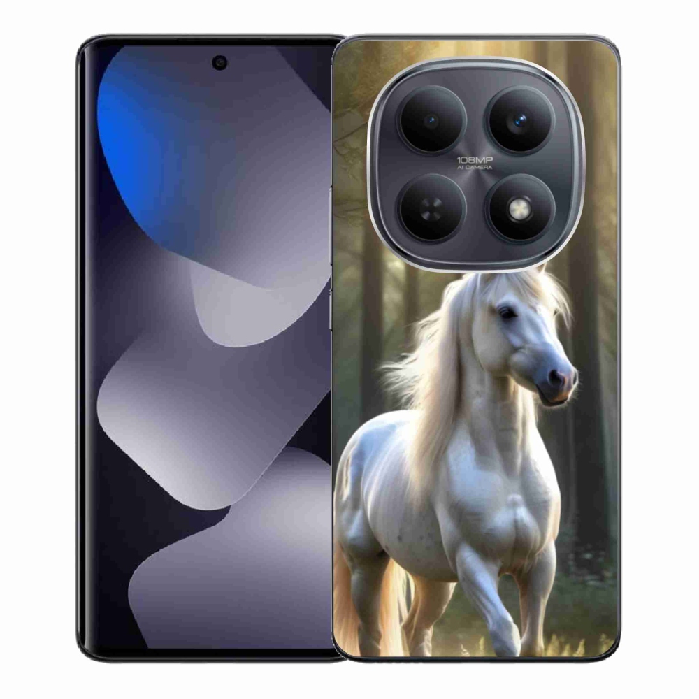 Gél borítás mmCase a Xiaomi Redmi Note 15 4G-hez - fehér ló 3