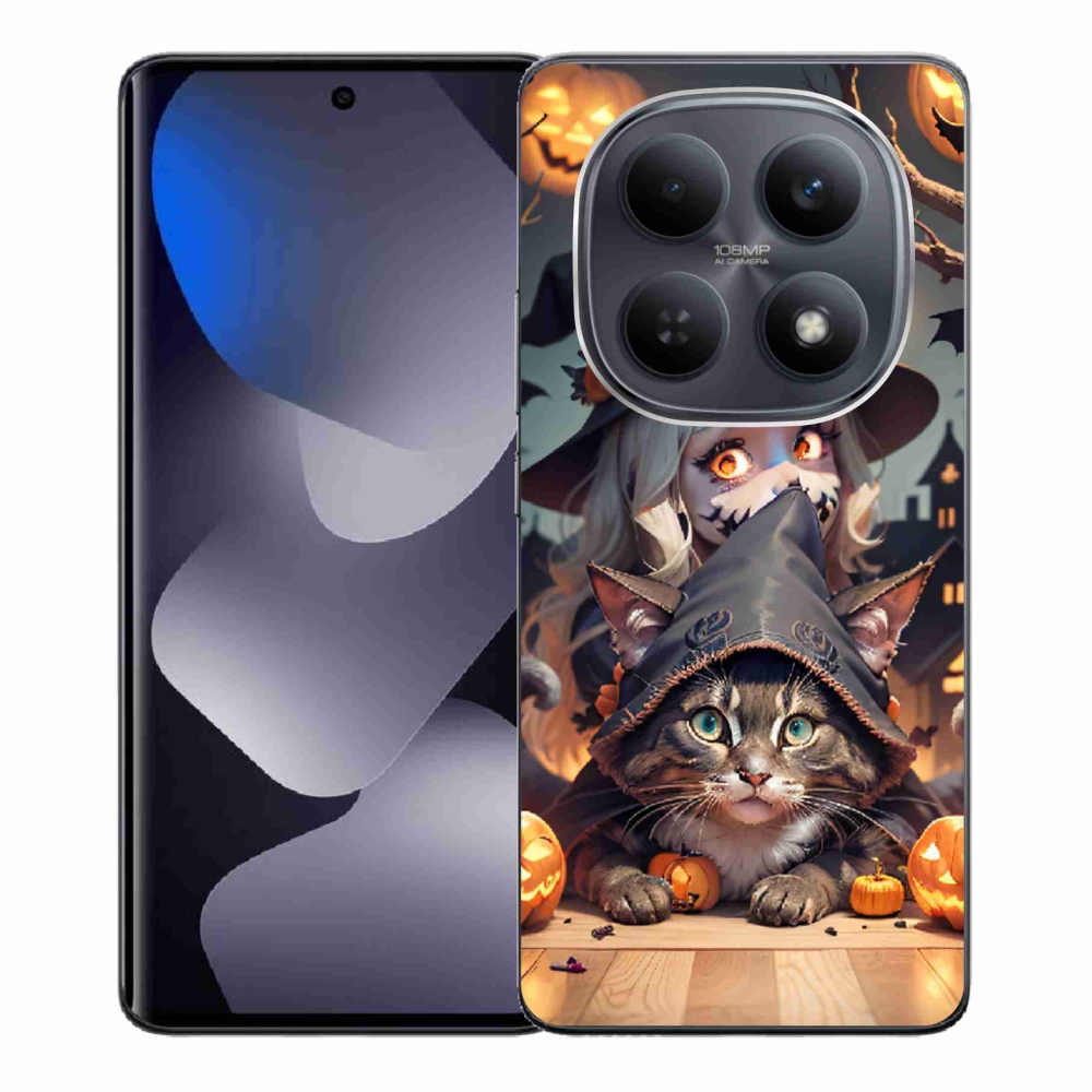 Gél borítás mmCase a Xiaomi Redmi Note 15 4G-hez - boszorkány macskával