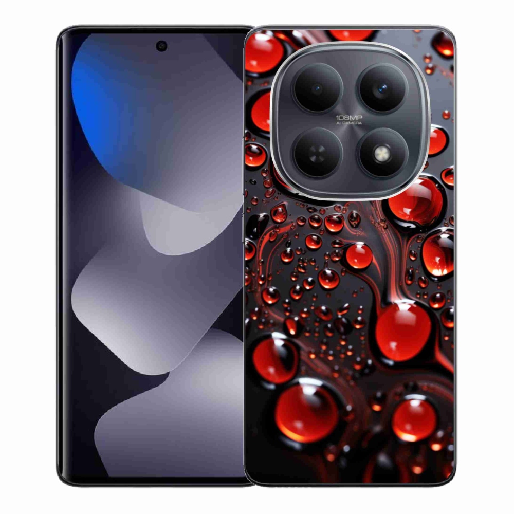 Gél borítás mmCase a Xiaomi Redmi Note 15 4G-hez - piros csepp 2