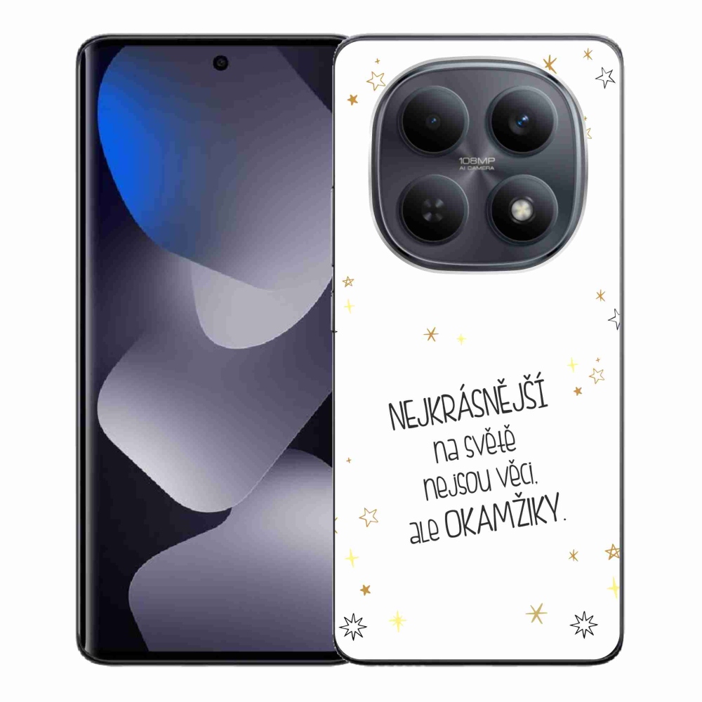 Gél borítás mmCase a Xiaomi Redmi Note 15 4G - idézem 4 fehér háttérrel