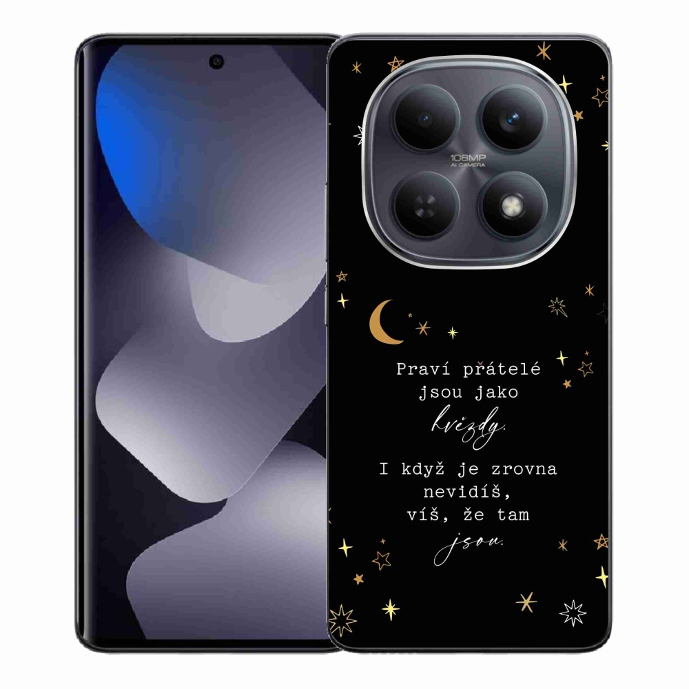 Gél borítás mmCase a Xiaomi Redmi Note 15 4G - Idézet 6 fekete háttérrel