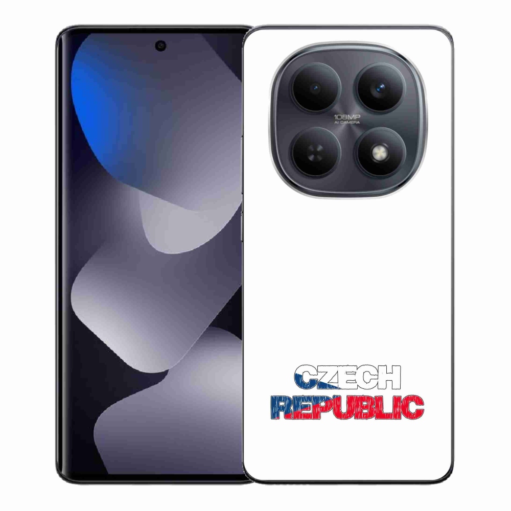 Gél borító mmCase a Xiaomi Redmi Note 15 4G - Csehország fehér háttérhez