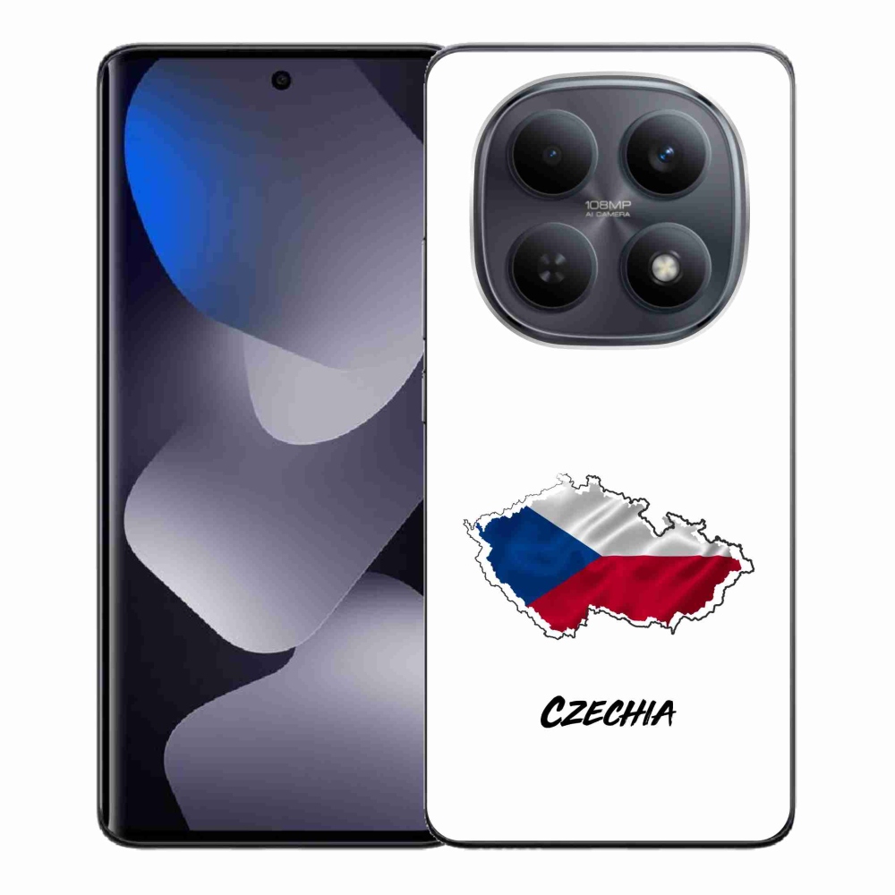 Gél borítás mmCase a Xiaomi Redmi Note 15 4G - Csehország fehér háttérrel