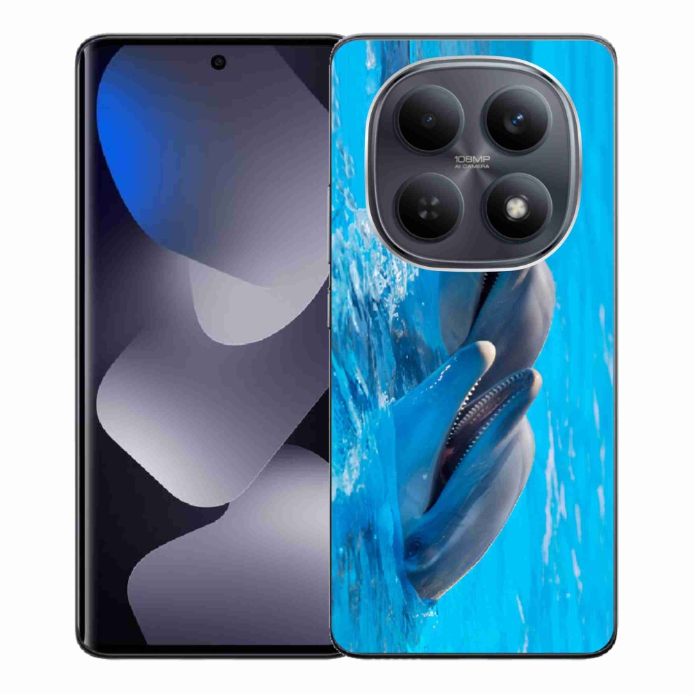 Gél borítás mmCase a Xiaomi Redmi Note 15 4G-hez - delfinek