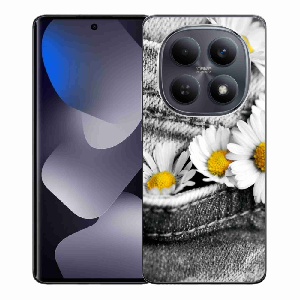 Gél borítás mmCase a Xiaomi Redmi Note 15 4G-hez - százszorszépek