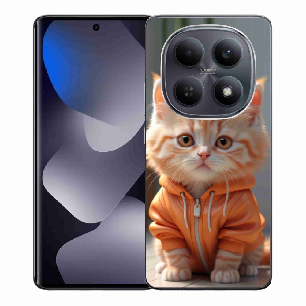 Gél borító mmCase a Xiaomi Redmi Note 15 4G-hez - cica melegítőben