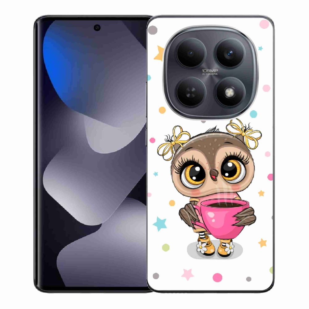 Gél borítás mmCase a Xiaomi Redmi Note 15 4G-hez - rajzfilm bagoly
