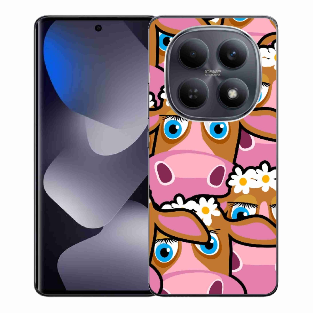 Gél borítás mmCase a Xiaomi Redmi Note 15 4G-hez - rajzfilm tehenek