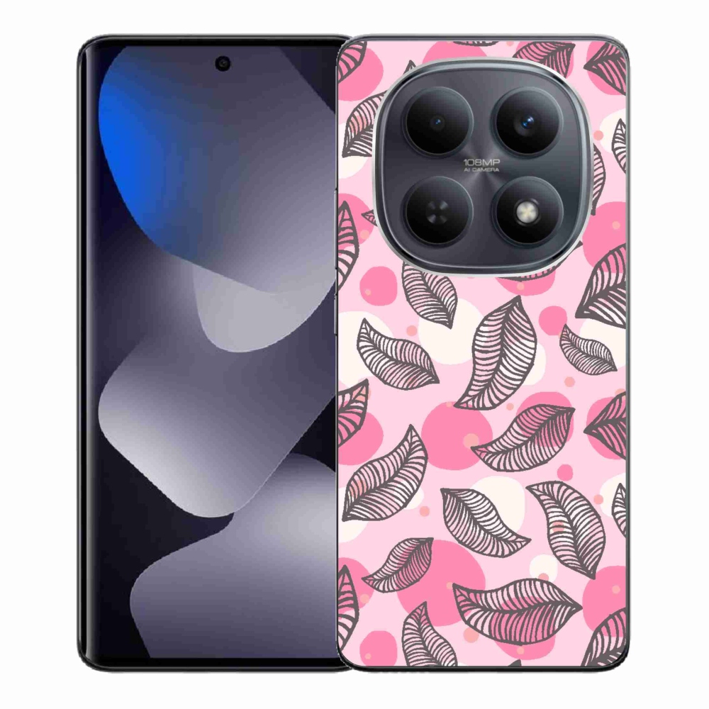Gél borító mmCase a Xiaomi Redmi Note 15 4G-hez - rajzfilmes hulló levelek