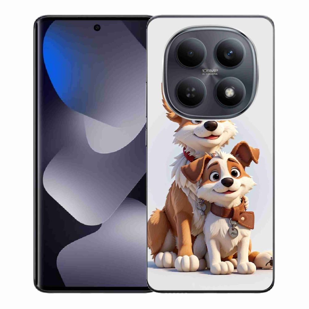 Gél borító mmCase a Xiaomi Redmi Note 15 4G-hez - rajzoló kutyákhoz