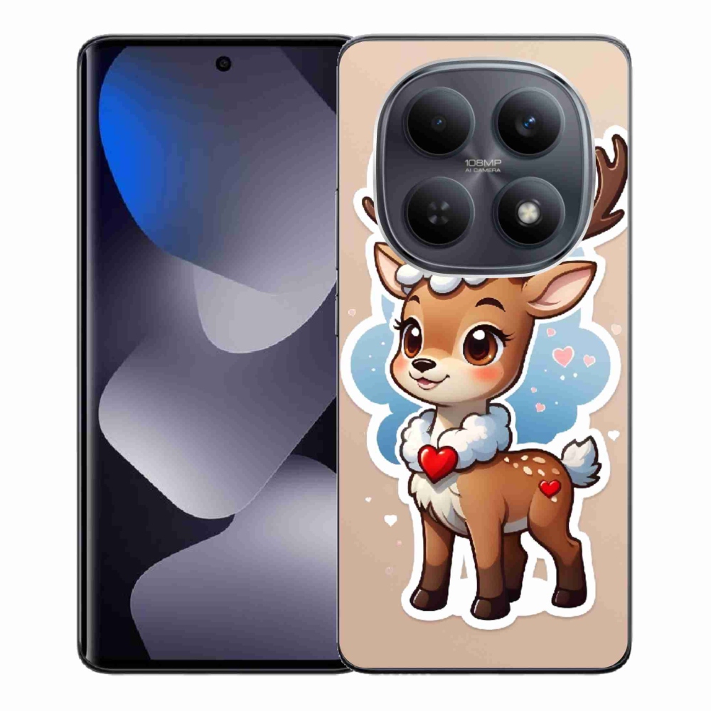 Gél borítás mmCase a Xiaomi Redmi Note 15 4G-hez - rajzfilm rénszarvas