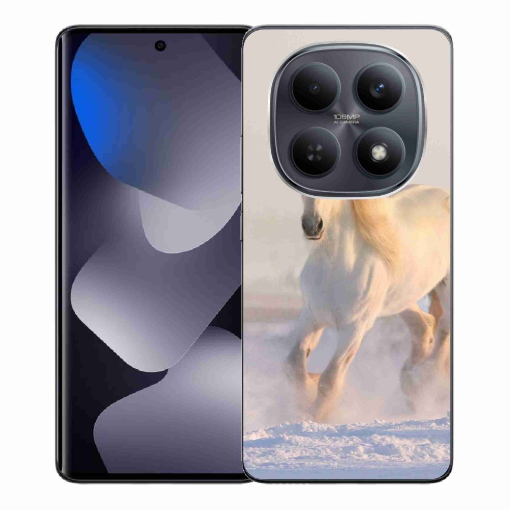 Gél borítás mmCase a Xiaomi Redmi Note 15 4G-hez - ló a hóban