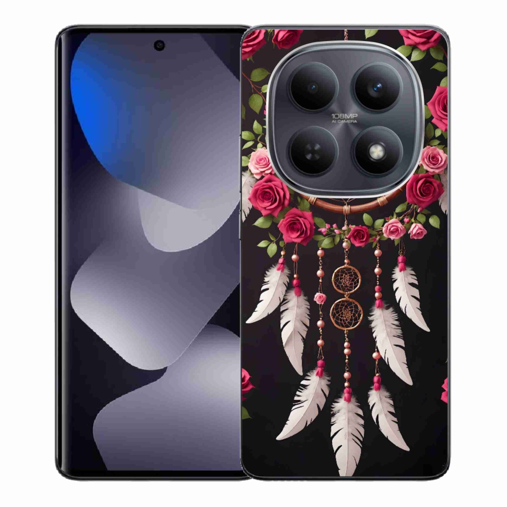 Gél borító mmCase a Xiaomi Redmi Note 15 4G-hez - álomfogó rózsákkal