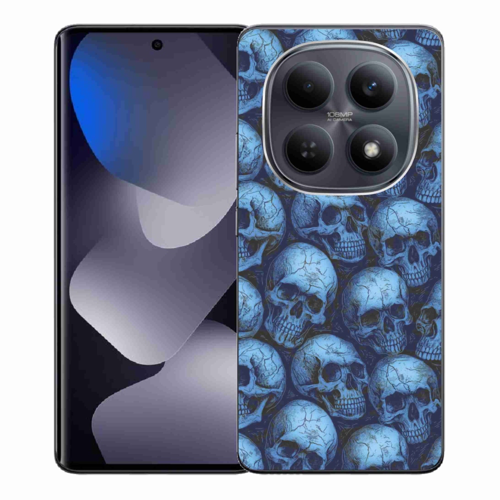 Gél borítás mmCase a Xiaomi Redmi Note 15 4G-hez - koponyák